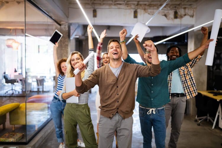 Happy employees